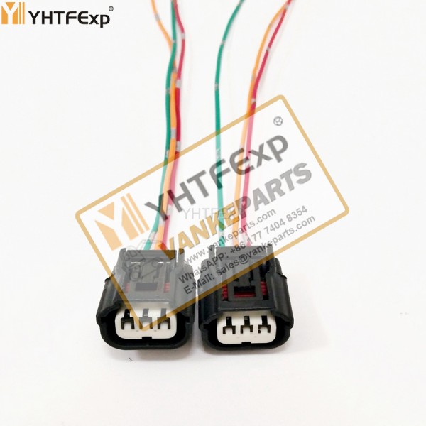 Sany Excavator High Pressure Sensor Plug 3 Wires