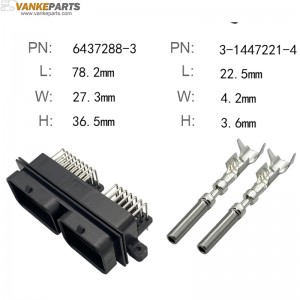 Automobile Waterproof Connector PN:6437288-3 60Pin,3-1447221-4