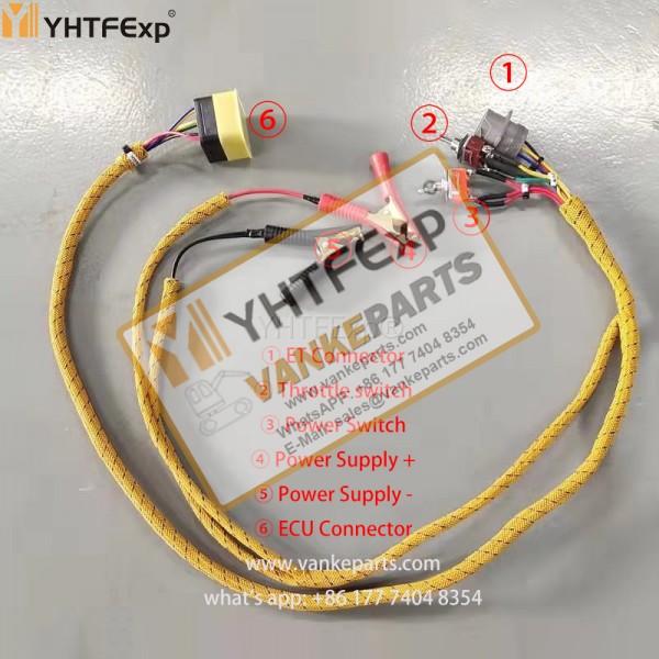 Vankeparts Caterpillar 345B Engine Start Test Diagnosis  Wiring Harness High Quality